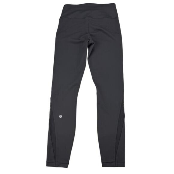 LULULEMON Wunder Train Mesh Panel High-Rise Tight 25" Size 4 Black - Picture 5 of 7